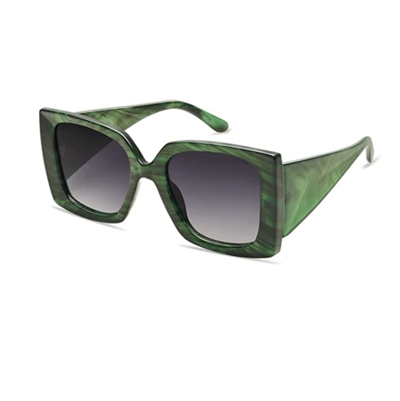 Accessories - 💫New Green Square Polarized Womens Sunglasses Trendy Oversized Large
